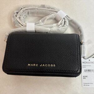 Marc Jacobs Groove Black Gold Hardware Pebbled Leather Women's Mini Shoulder Bag